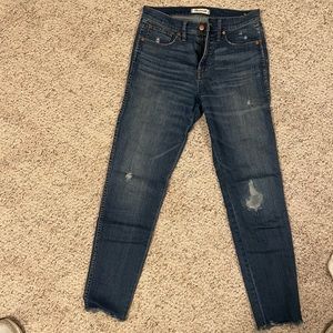 Madewell 9 inch high-rise skinny jeans (sz 29)